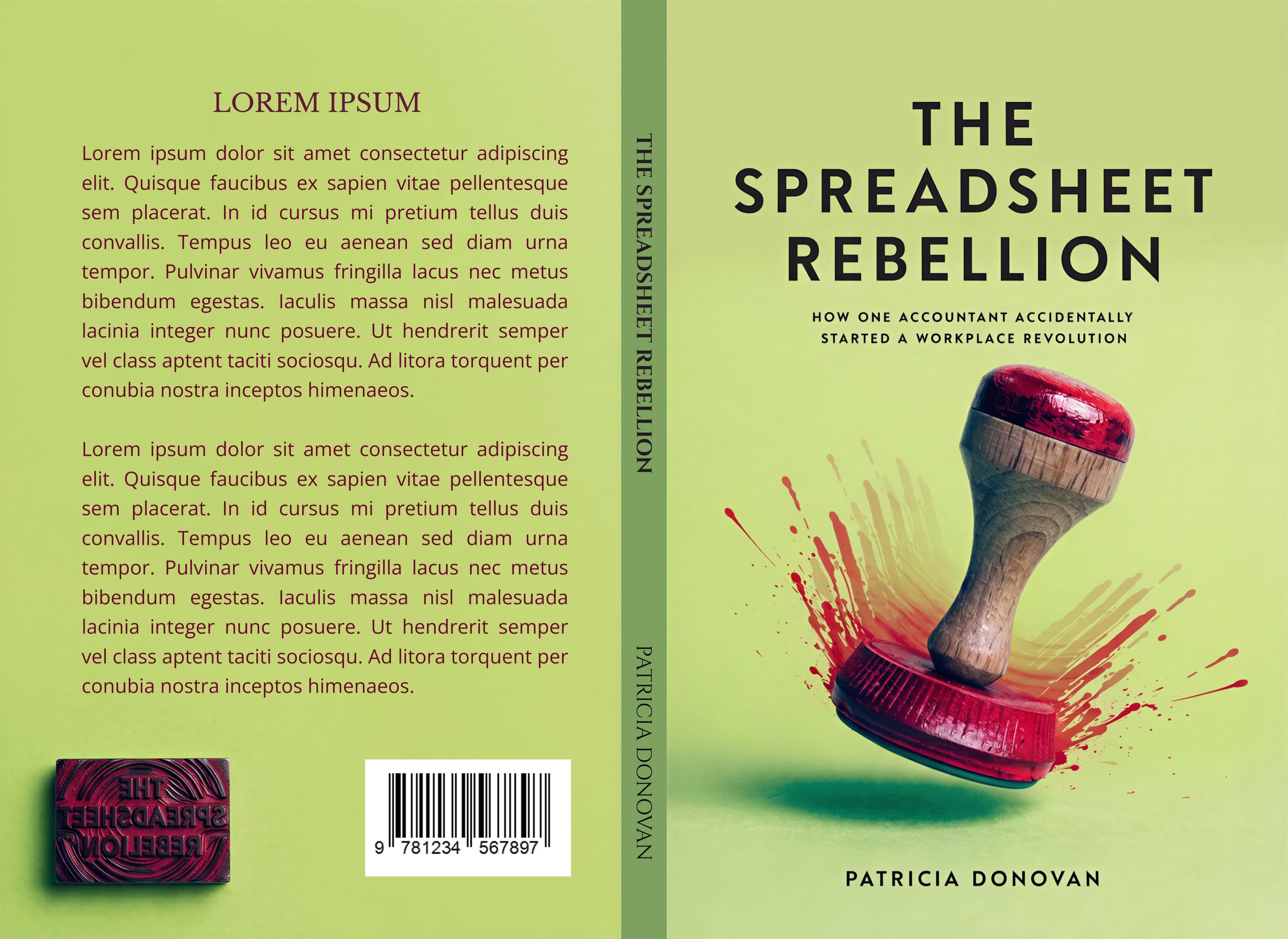 Full wrap cover with spine and back